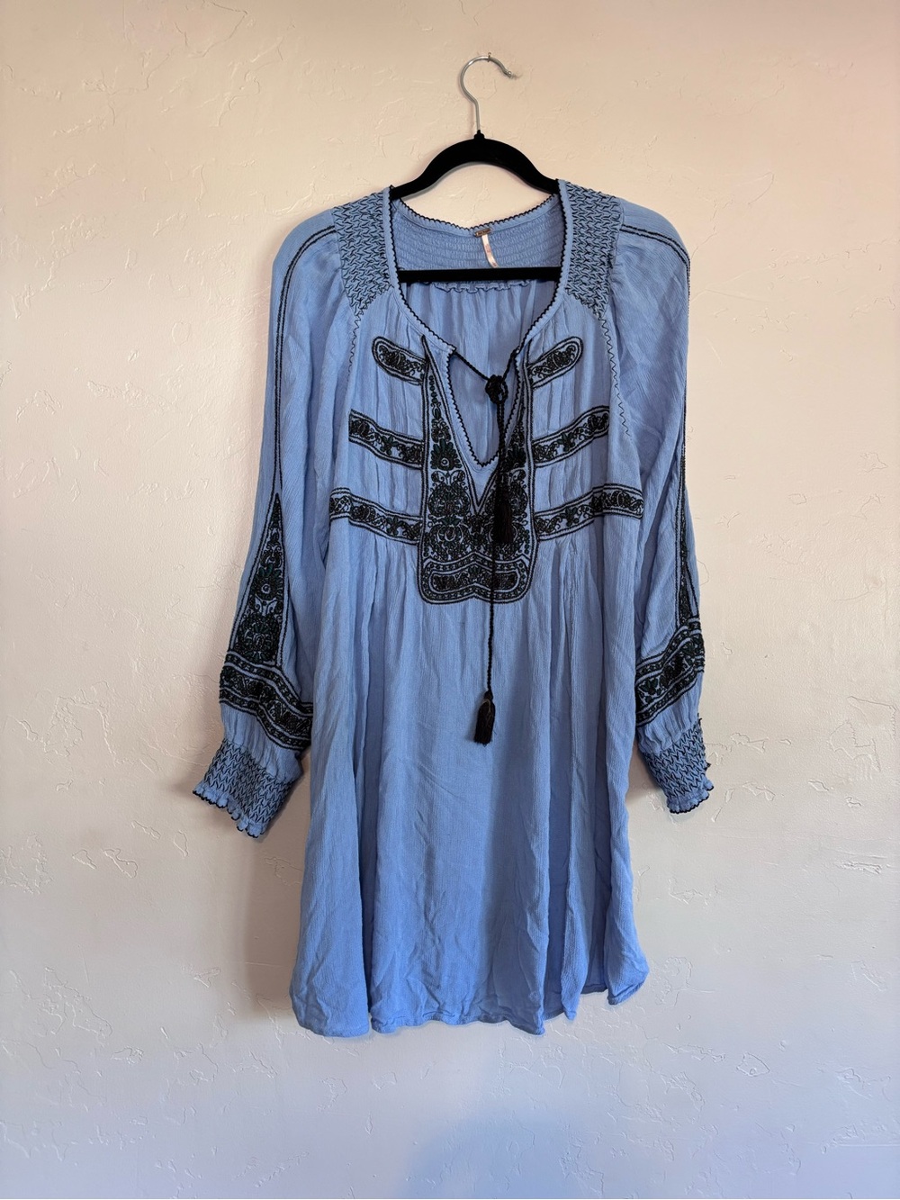 FREE PEOPLE NEW WIND WILLOW MINI DRESS size large - Picture 2 of 7